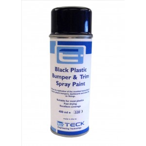 Professional Black Bumper Paint, Plastic, Trim Spray  400ml. 